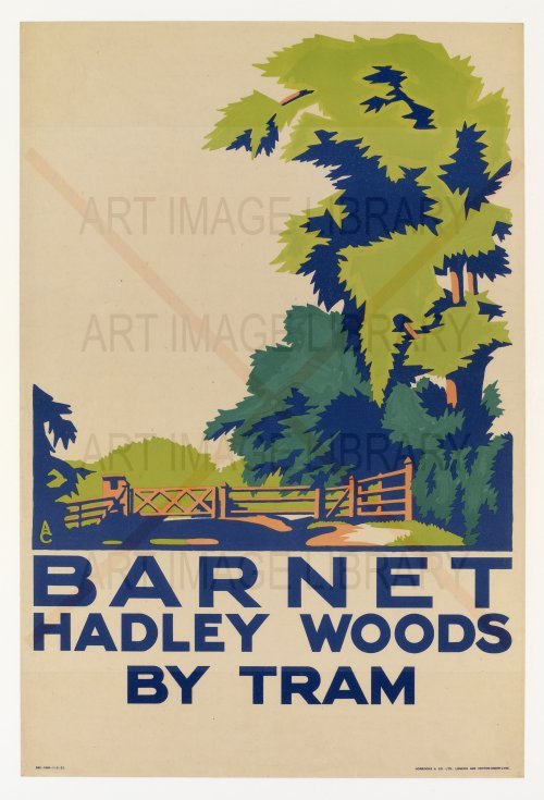 Image no. 4970: Barnet, Hadley Woods by Tram (Aldo Cosmati), code=V, ord=0, date=1923
